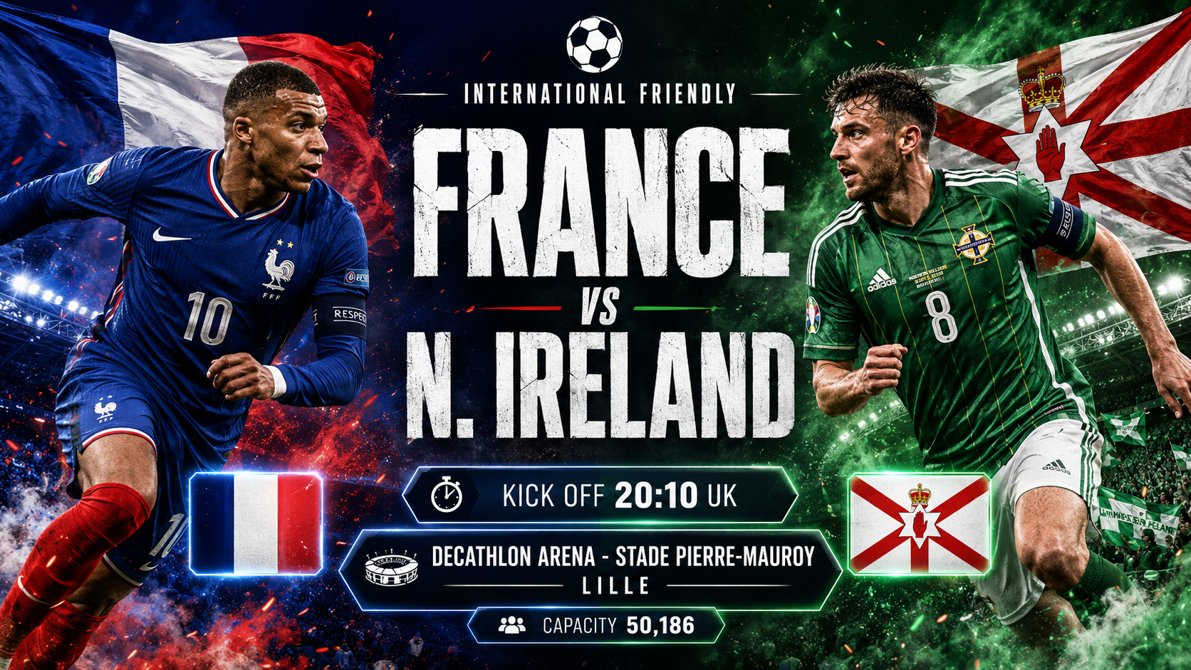 Frankrike - Nordirland : Sista testet för FIFA-rankingens ledare inför VM-starten