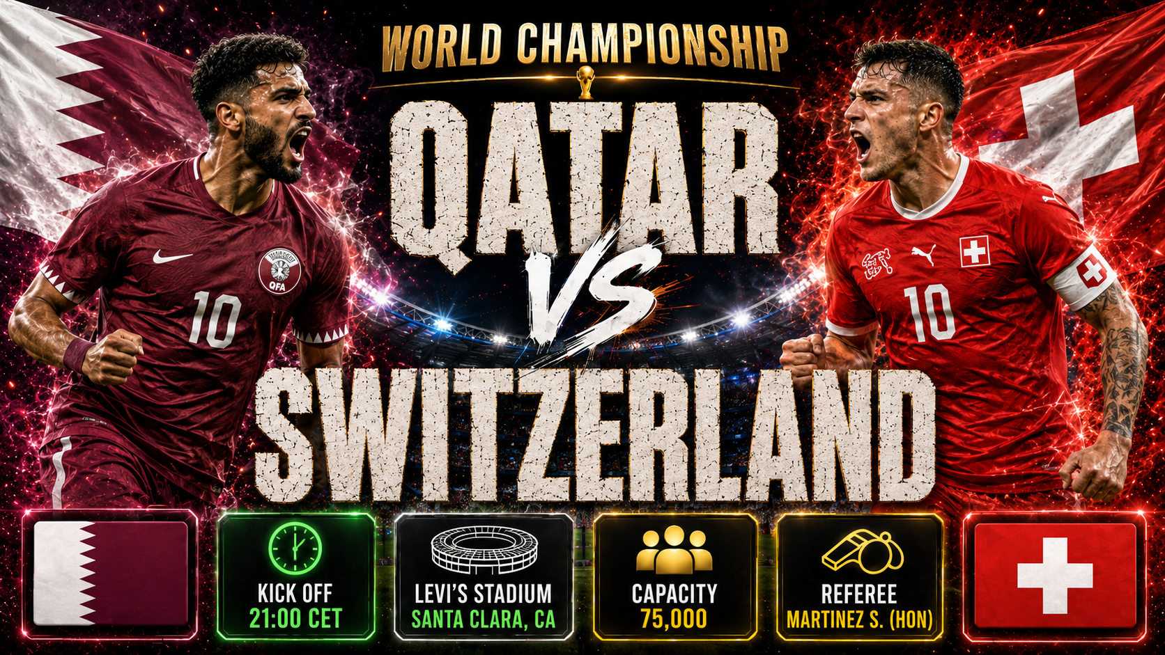 Qatar - Schweiz : Europeiska favoriten siktar på tidig gruppledning i grupp B efter rivalernas kryss